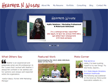 Tablet Screenshot of heathernwilson.com